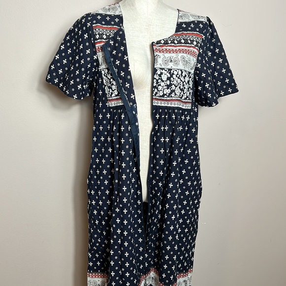 Fox Valley Traders Foulard Print Lounger By Sawyer Creek size M - Picture 7 of 12